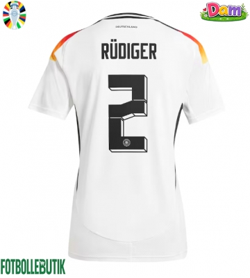 Tyskland Antonio Rudiger #2 Hemmatröja Kvinnor EM 2024 Kortärmad